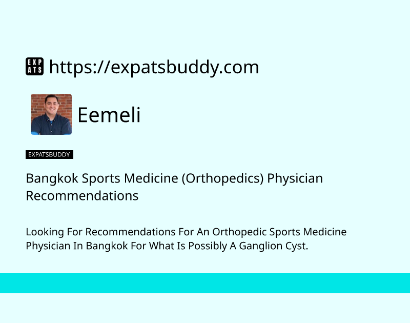 bangkok-sports-medicine-orthopedics-physician-recommendations