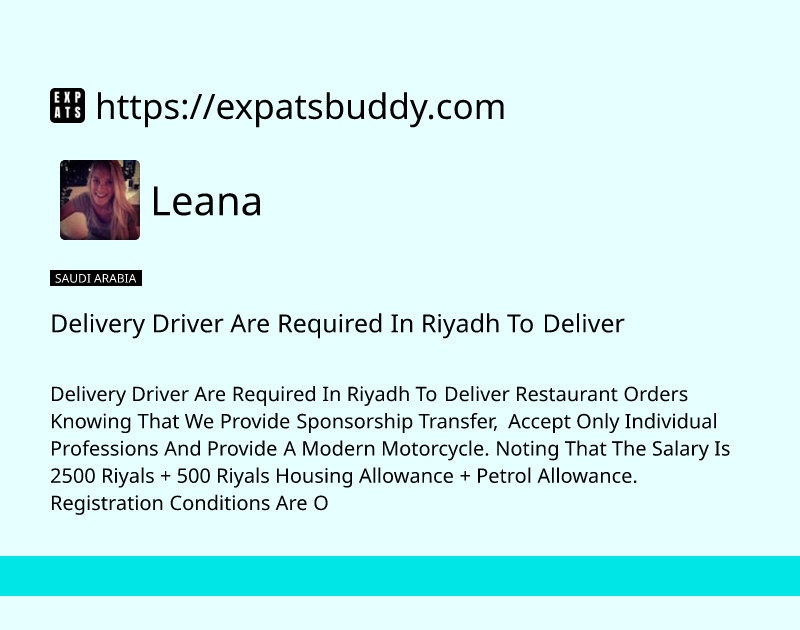 delivery-driver-are-required-in-riyadh-to-deliver