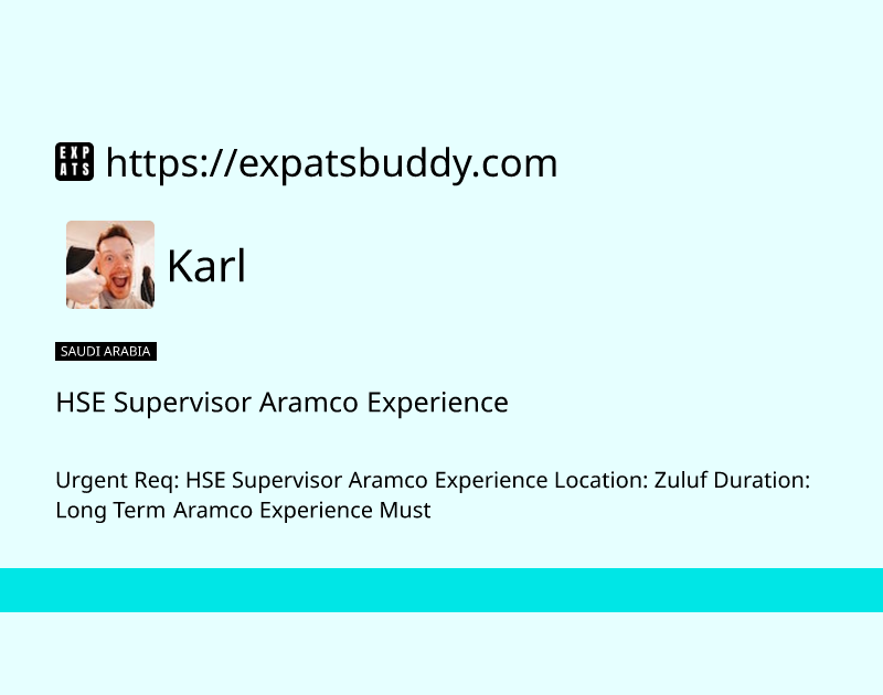 hse-supervisor-aramco-experience