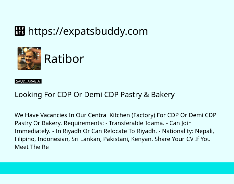 looking-for-cdp-or-demi-cdp-pastry-bakery