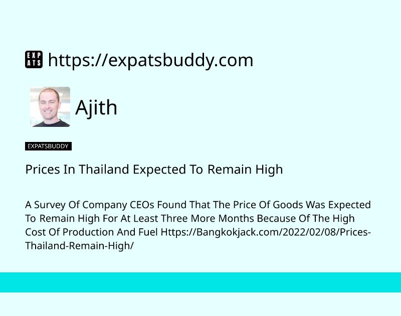 prices-in-thailand-expected-to-remain-high