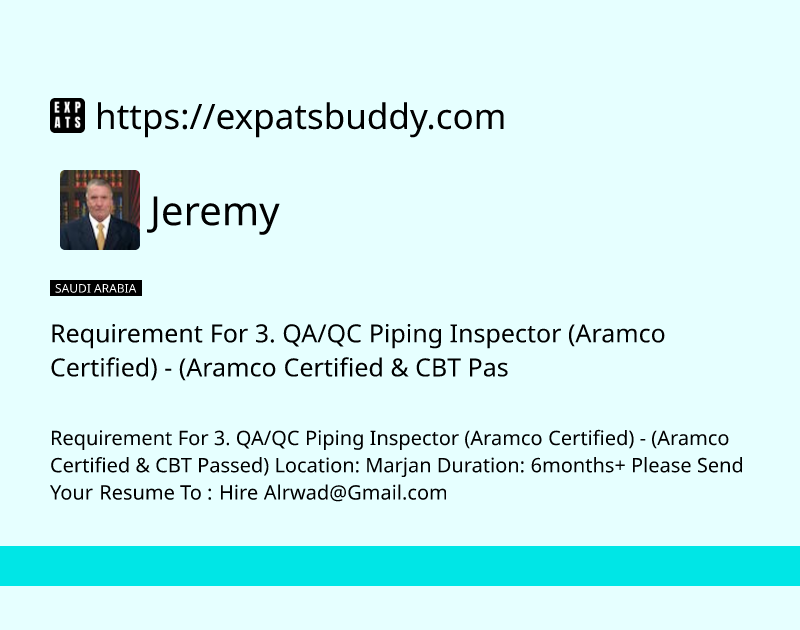 requirement-for-3-qaqc-piping-inspector-aramco-certified-aramco-certified-cbt-pas