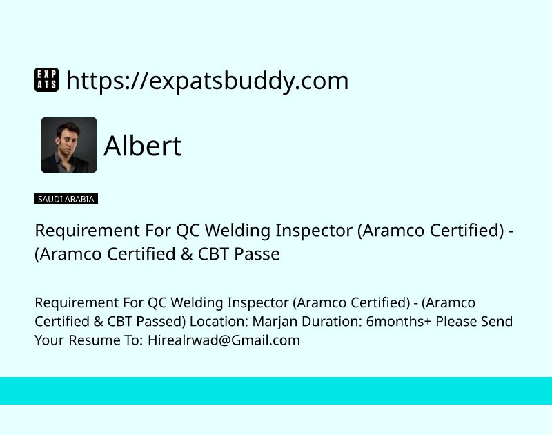 requirement-for-qc-welding-inspector-aramco-certified-aramco-certified-cbt-passe