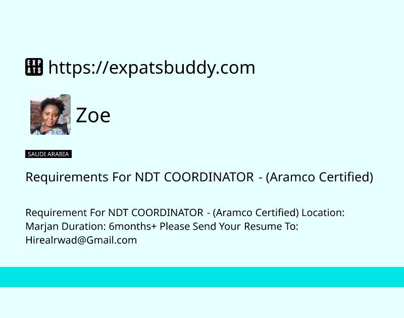 requirements-for-ndt-coordinator-aramco-certified