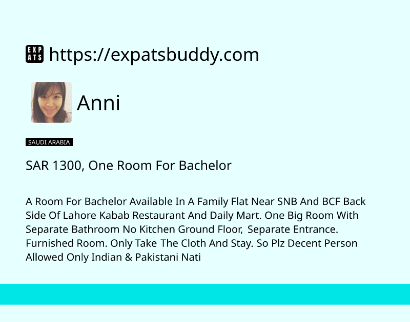 sar-1300-one-room-for-bachelor