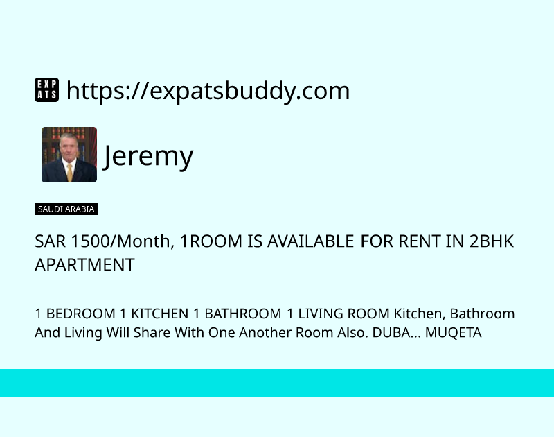 sar-1500month-1room-is-available-for-rent-in-2bhk-apartment