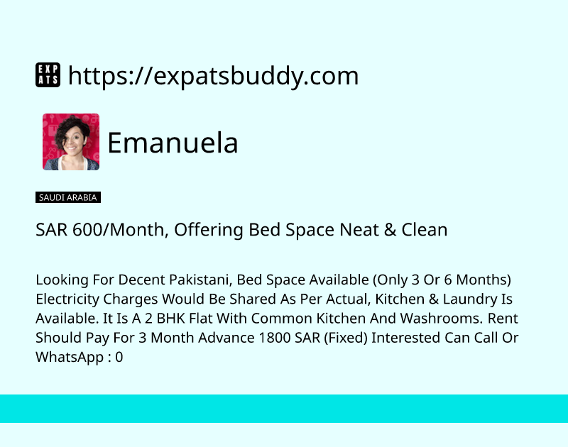 sar-600month-offering-bed-space-neat-clean