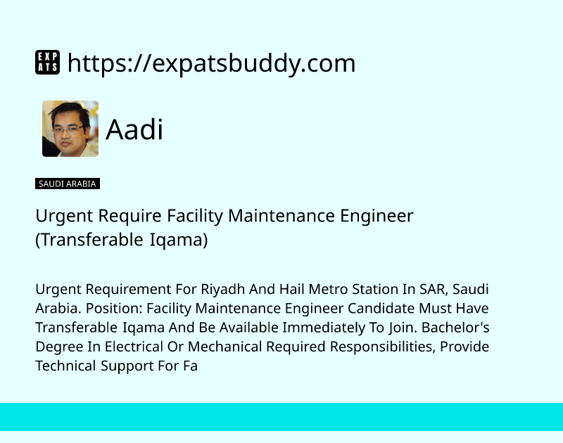 urgent-require-facility-maintenance-engineer-transferable-iqama