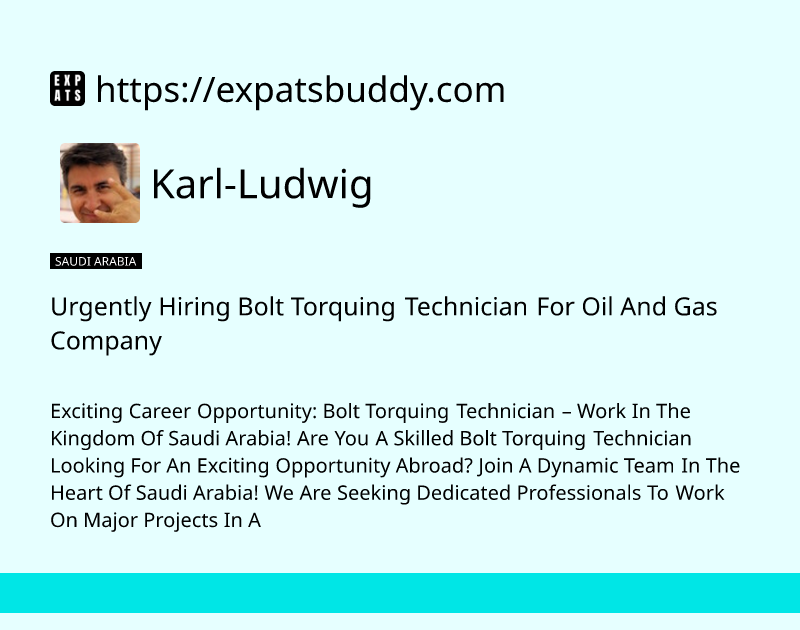 urgently-hiring-bolt-torquing-technician-for-oil-and-gas-company